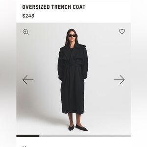 Skims Black Women's Trench Coat